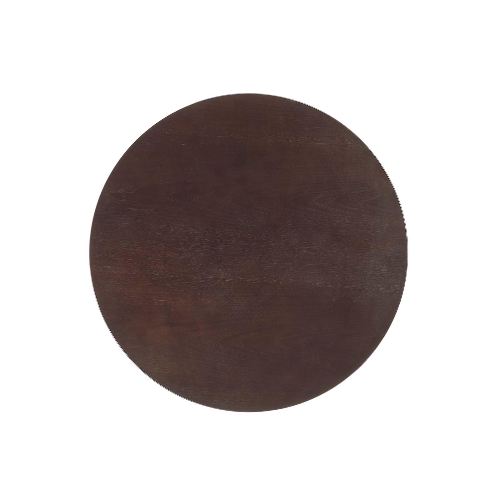 Modway Lippa Dining Table, 28", Gold Cherry Walnut